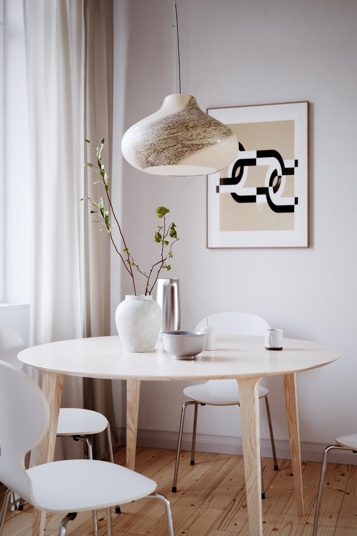 By Rydéns Mira Riippuvalaisin Valkoinen / Musta