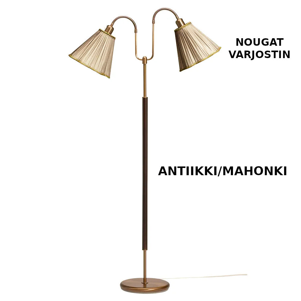 Gripsholm G 288 Aito Puunrunkoinen Lattiavalaisin (Kirsikka, Mahonki)