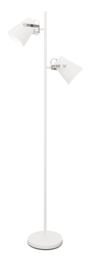 Odette 2-osainen lattiavalaisin valkoinen