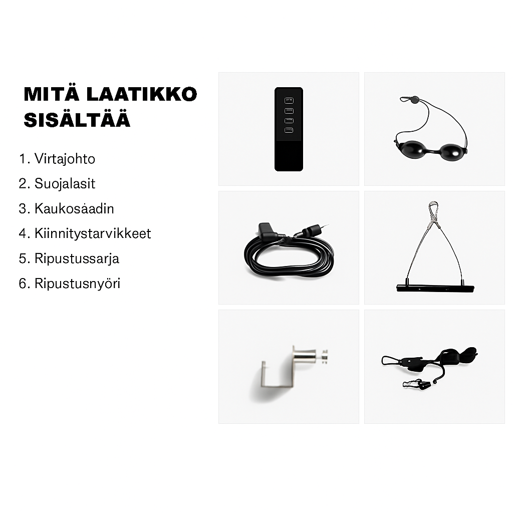 RH3 – 300 LED Punavalo- ja lähi-infrapunalaite jalustalla ja kaukosäätimellä (1500 W)