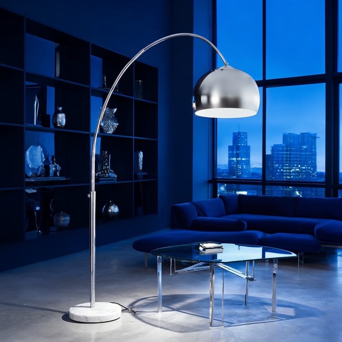Iso Led-himmennettävä Kaarivalaisin Kivijalustalla AT-Valaisin
