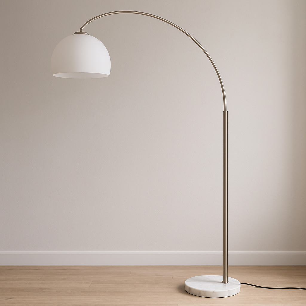 Iso Led-himmennettävä Kaarivalaisin Kivijalustalla AT-Valaisin