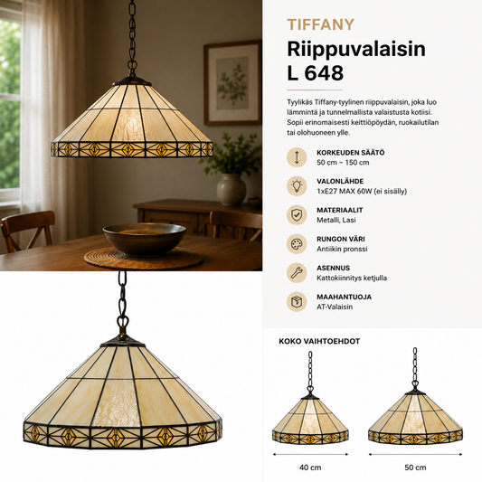 TIFFANY Riippuvalaisin L-430