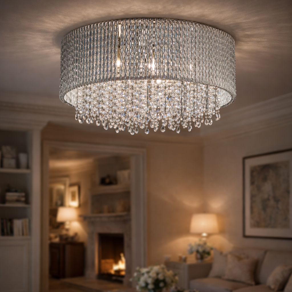 Loiste Kristalliplafondi Kattovalaisin 43 cm