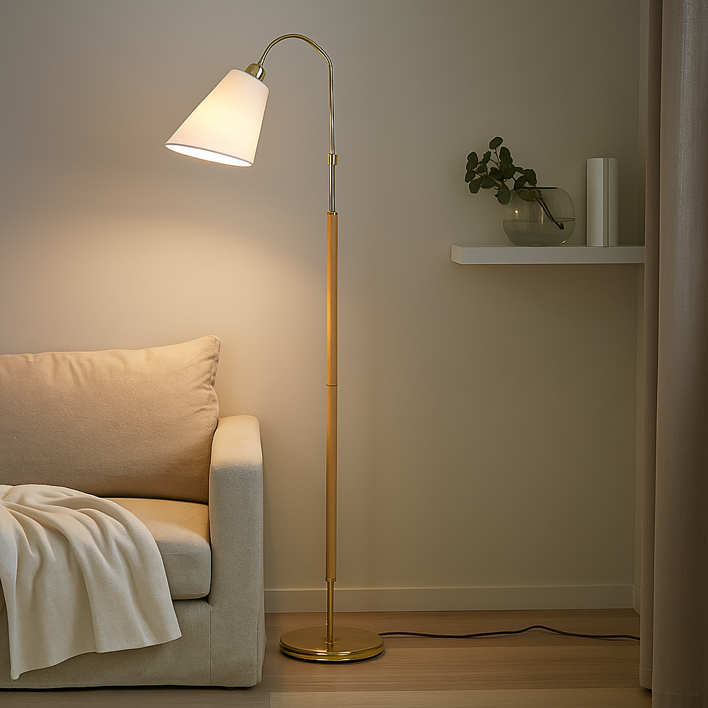 Tullgarn G 358 Aito Puunrunkoinen Lattiavalaisin (Tammi, Pähkinäpuu)