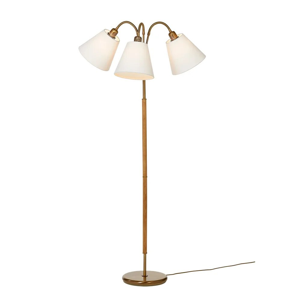 Tullgarn G 827 Aito Puunrunkoinen Lattiavalaisin 3-Haarainen