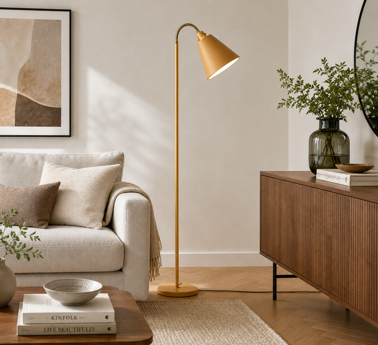 Haga G 932 Lattiavalaisin + Varjostin Armaturhantverk